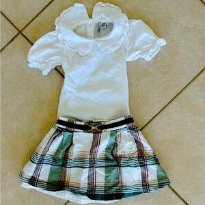 Janie & Jack Skirt and shirt set